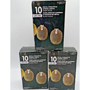 Pineapple String Lights LED 10 ft Outdoor/Indoor Decorative Danson Deco- UNUSED